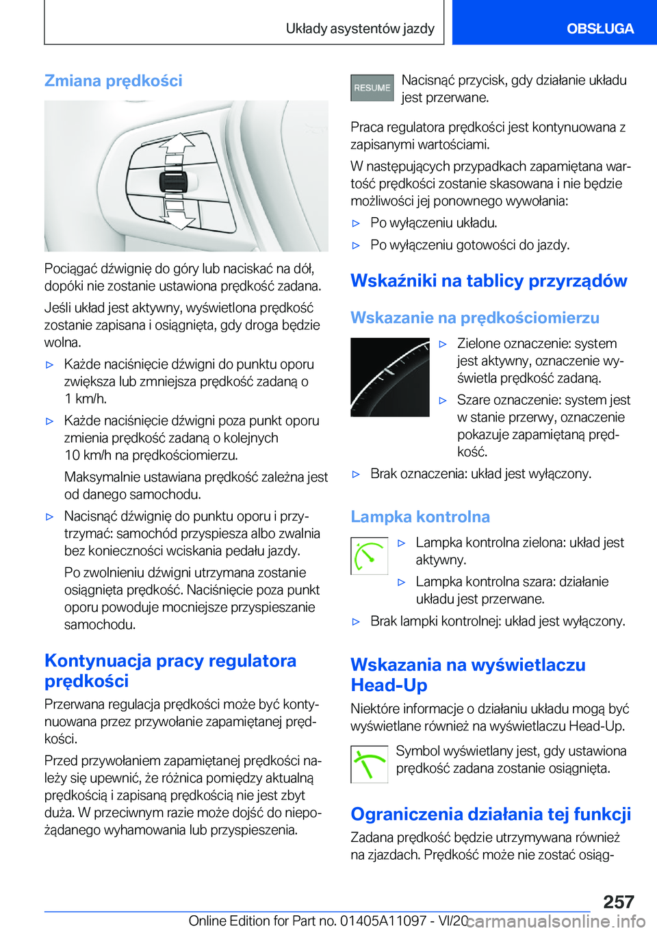 BMW 7 SERIES 2021  Instrukcja obsługi (in Polish) �Z�m�i�a�n�a��p�r�
