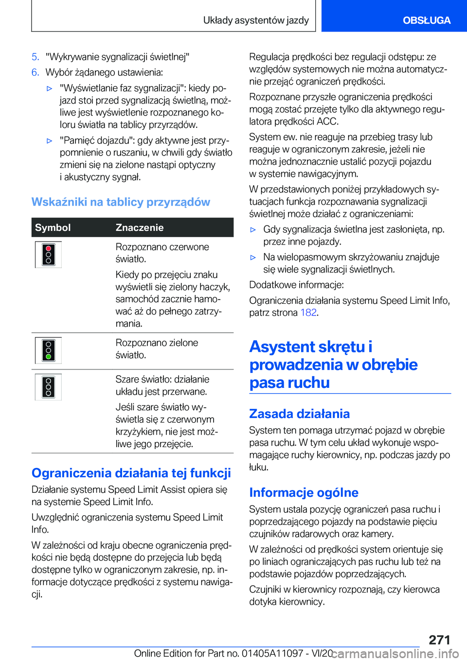 BMW 7 SERIES 2021  Instrukcja obsługi (in Polish) �5�.��W�y�k�r�y�w�a�n�i�e��s�y�g�n�a�l�i�z�a�c�j�i��w�i�e�t�l�n�e�j��6�.�W�y�b�