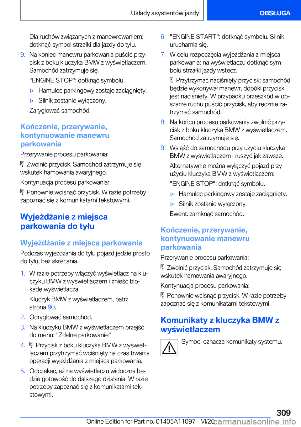 BMW 7 SERIES 2021  Instrukcja obsługi (in Polish) �D�l�a��r�u�c�h�