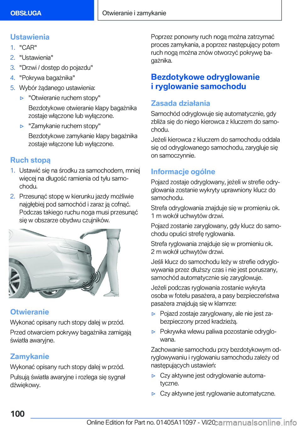 BMW 7 SERIES 2021  Instrukcja obsługi (in Polish) �U�s�t�a�w�i�e�n�i�a�1�.��C�A�R��2�.��U�s�t�a�w�i�e�n�i�a��3�.��D�r�z�w�i��/��d�o�s�t�