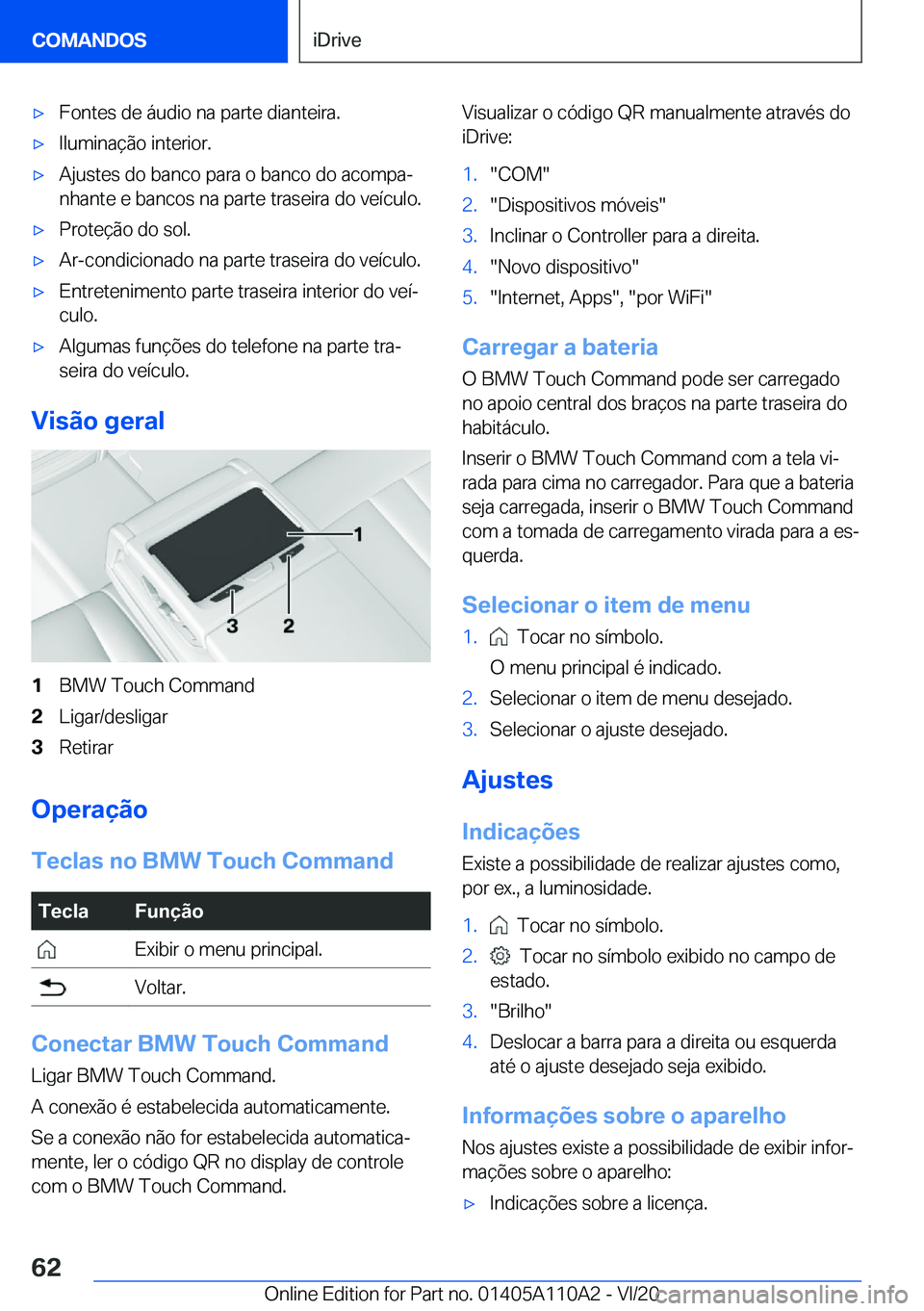 BMW 7 SERIES 2021  Manual do condutor (in Portuguese) 'x�F�o�n�t�e�s��d�e��á�u�d�i�o��n�a��p�a�r�t�e��d�i�a�n�t�e�i�r�a�.'x�I�l�u�m�i�n�a�