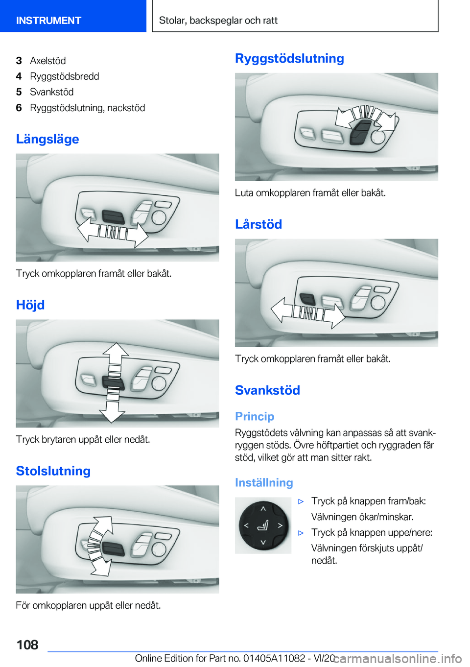 BMW 7 SERIES 2021  InstruktionsbÖcker (in Swedish) �3�A�x�e�l�s�t�
