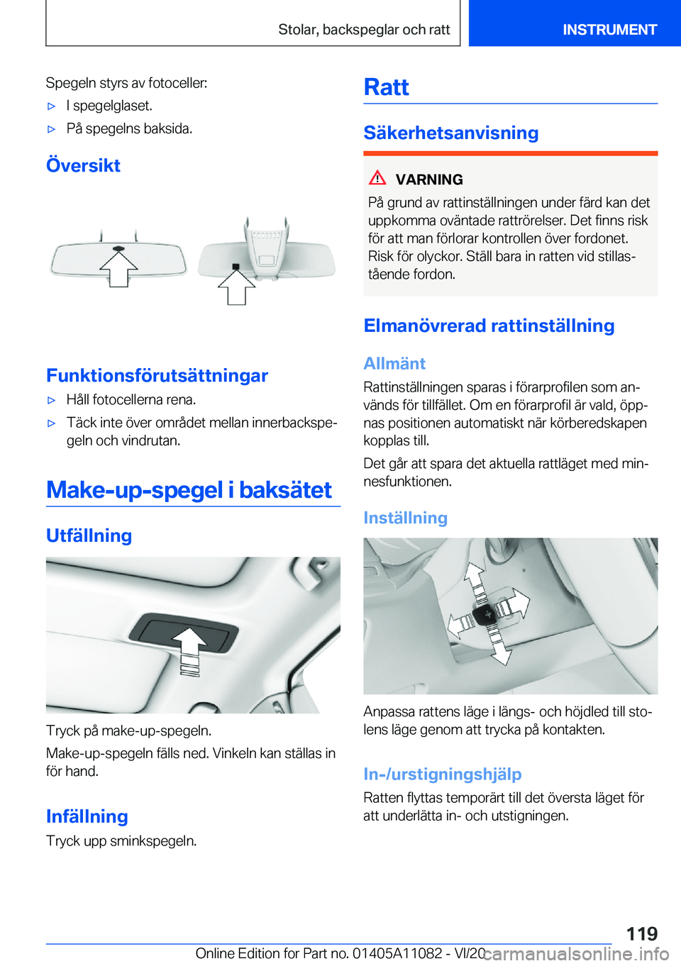 BMW 7 SERIES 2021  InstruktionsbÖcker (in Swedish) �S�p�e�g�e�l�n��s�t�y�r�s��a�v��f�o�t�o�c�e�l�l�e�r�:'x�I��s�p�e�g�e�l�g�l�a�s�e�t�.'x�P�å��s�p�e�g�e�l�n�s��b�a�k�s�i�d�a�.
�