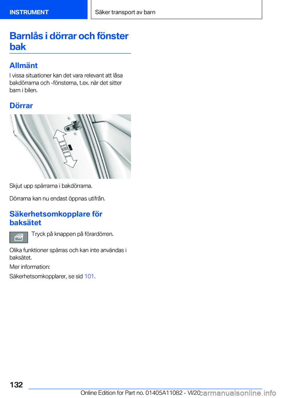 BMW 7 SERIES 2021  InstruktionsbÖcker (in Swedish) �B�a�r�n�l�å�s��i��d�