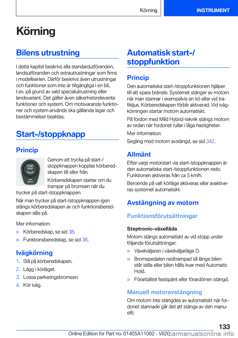 BMW 7 SERIES 2021  InstruktionsbÖcker (in Swedish) �K�