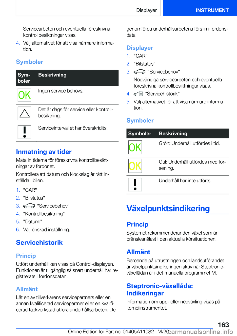 BMW 7 SERIES 2021  InstruktionsbÖcker (in Swedish) �S�e�r�v�i�c�e�a�r�b�e�t�e�n��o�c�h��e�v�e�n�t�u�e�l�l�a��f�