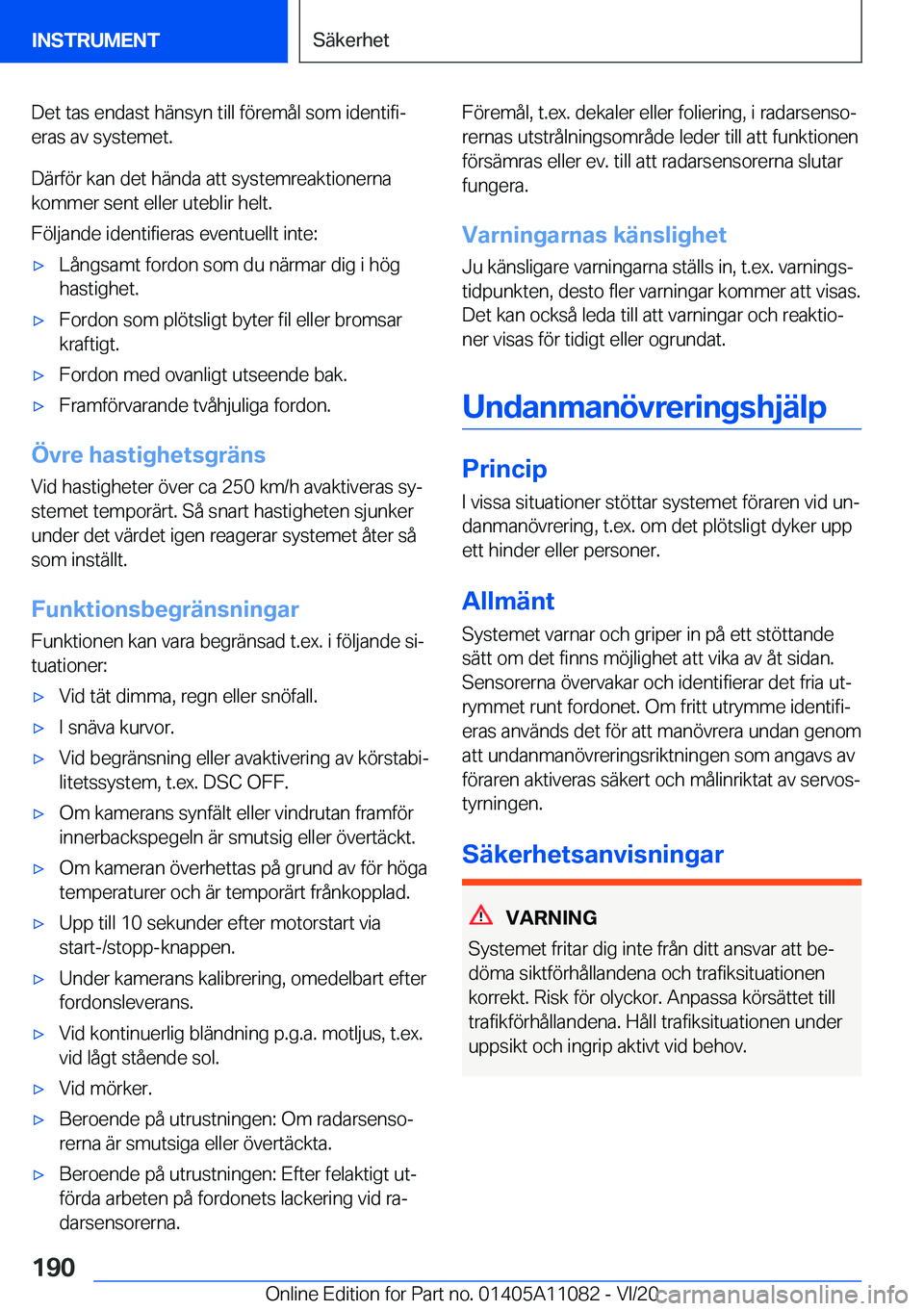 BMW 7 SERIES 2021  InstruktionsbÖcker (in Swedish) �D�e�t��t�a�s��e�n�d�a�s�t��h�ä�n�s�y�n��t�i�l�l��f�