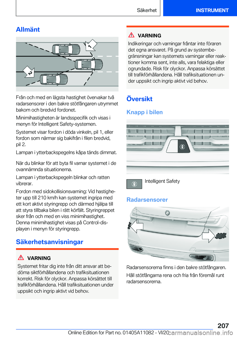 BMW 7 SERIES 2021  InstruktionsbÖcker (in Swedish) �A�l�l�m�ä�n�t
�F�r�å�n��o�c�h��m�e�d��e�n��l�ä�g�s�t�a��h�a�s�t�i�g�h�e�t��