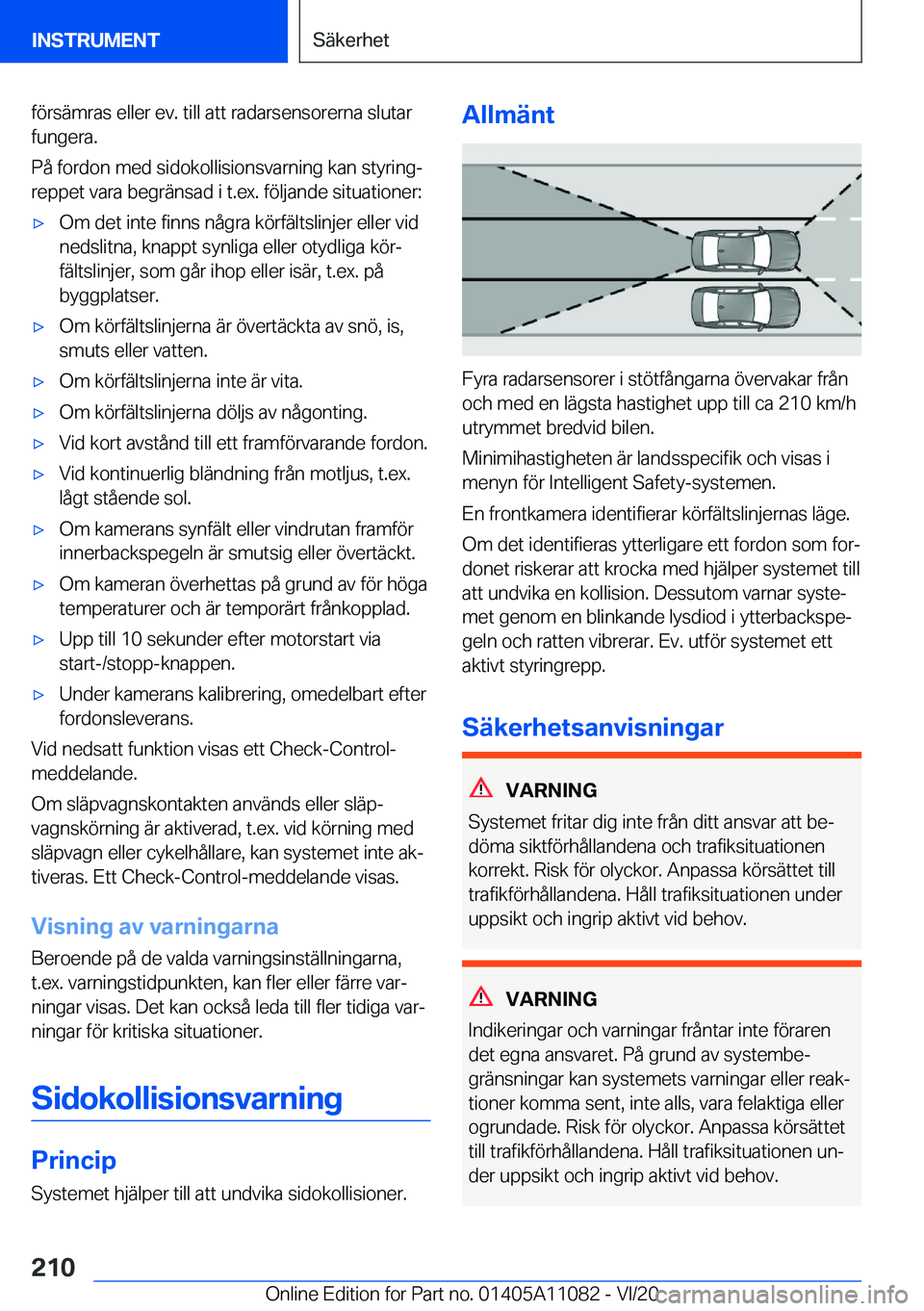 BMW 7 SERIES 2021  InstruktionsbÖcker (in Swedish) �f�