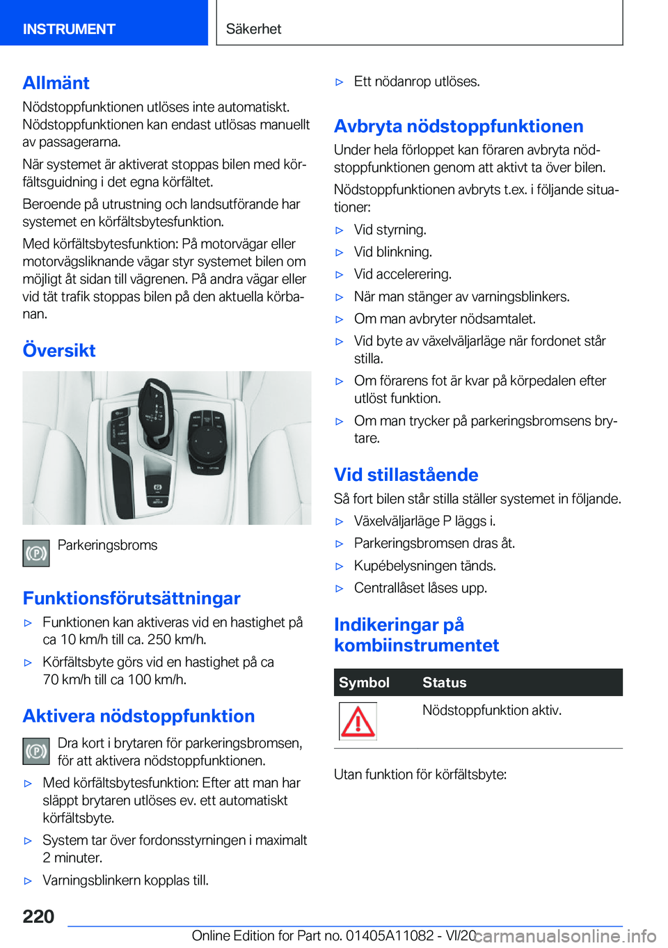 BMW 7 SERIES 2021  InstruktionsbÖcker (in Swedish) �A�l�l�m�ä�n�t
�N�