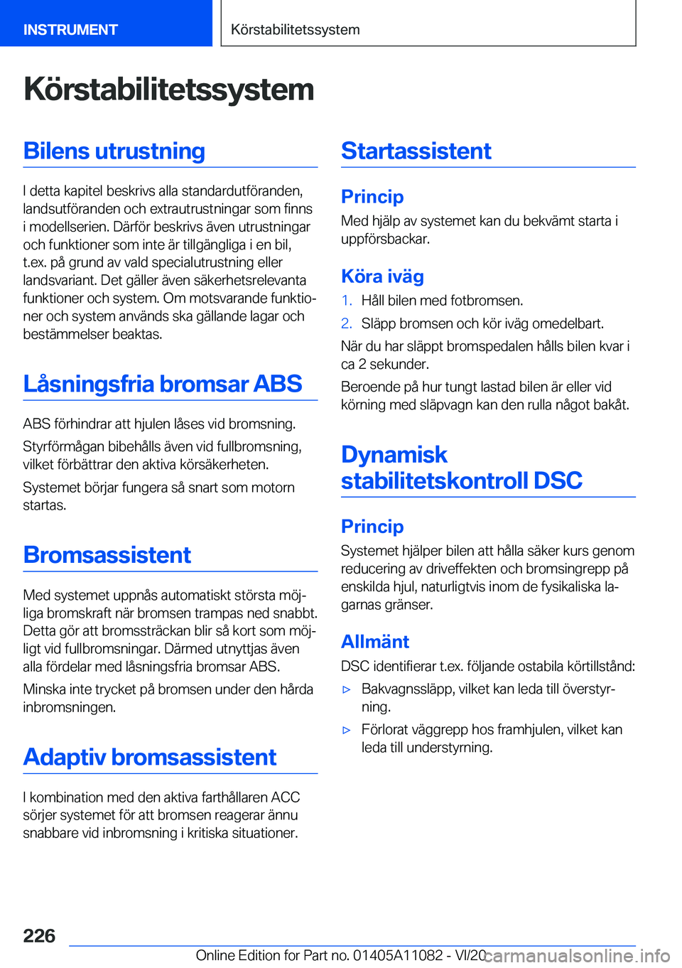 BMW 7 SERIES 2021  InstruktionsbÖcker (in Swedish) �K�