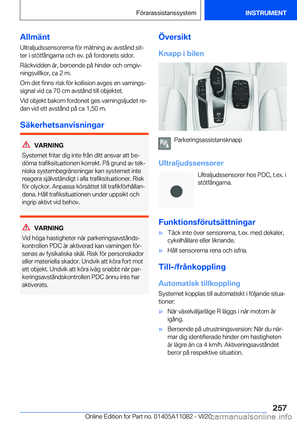 BMW 7 SERIES 2021  InstruktionsbÖcker (in Swedish) �A�l�l�m�ä�n�t
�U�l�t�r�a�l�j�u�d�s�s�e�n�s�o�r�e�r�n�a��f�