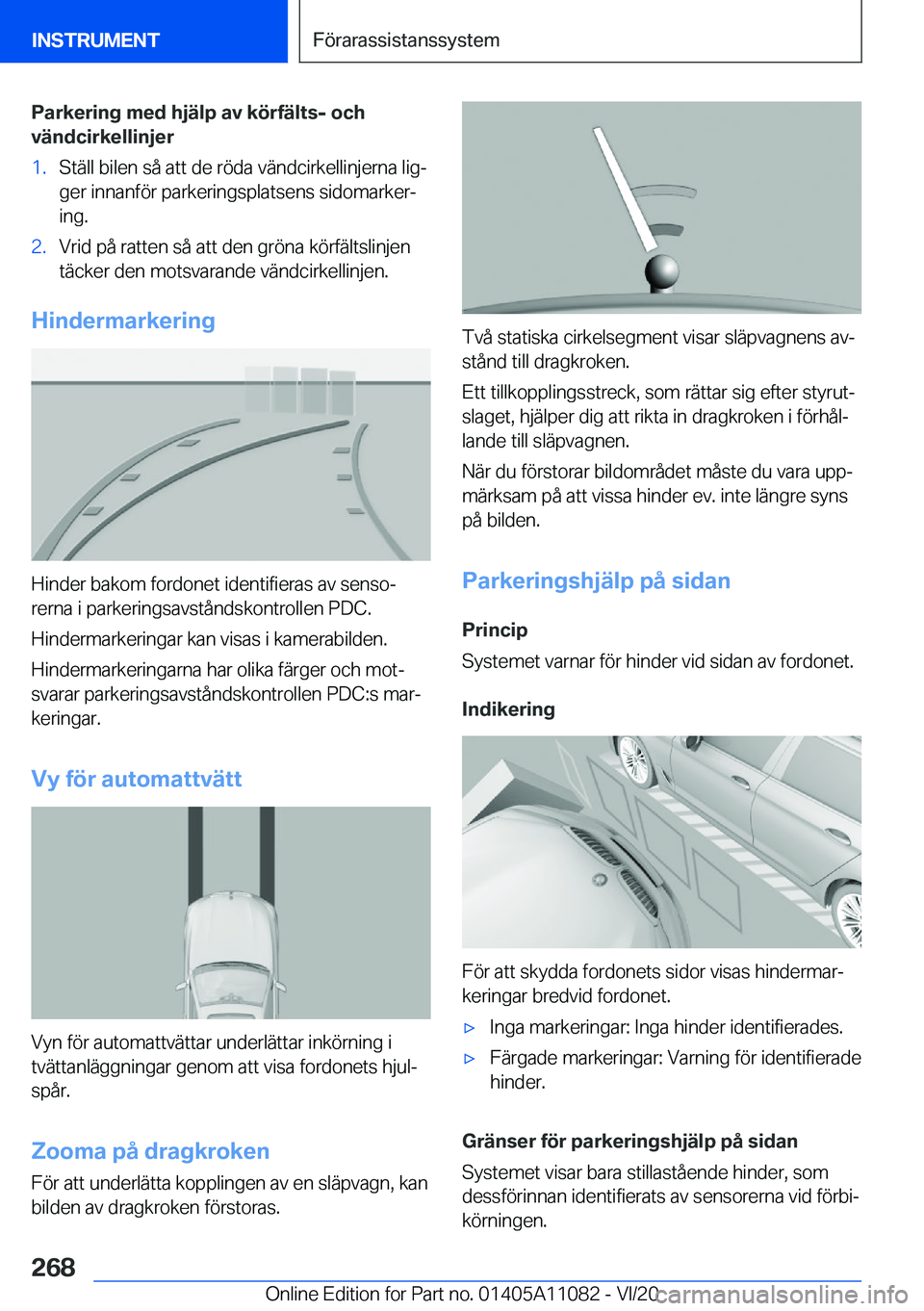 BMW 7 SERIES 2021  InstruktionsbÖcker (in Swedish) �P�a�r�k�e�r�i�n�g��m�e�d��h�j�ä�l�p��a�v��k�