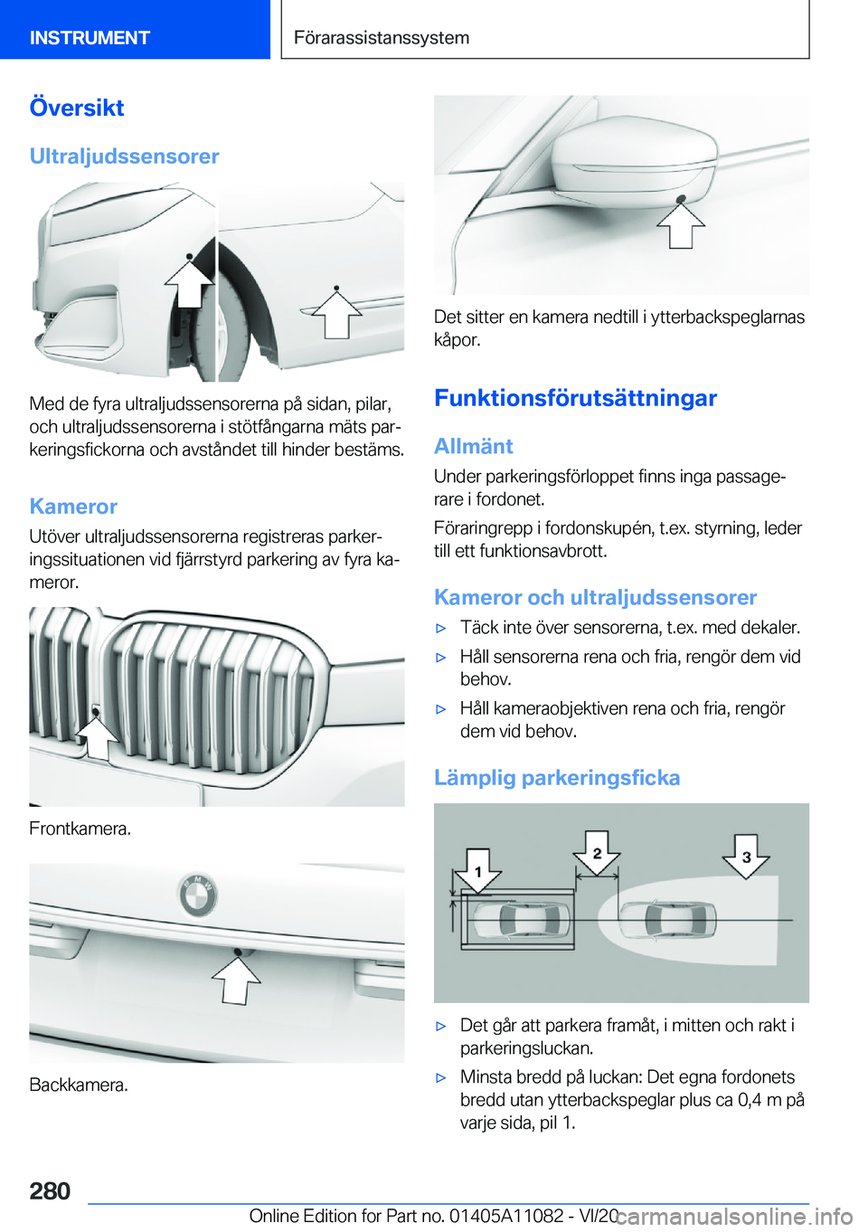 BMW 7 SERIES 2021  InstruktionsbÖcker (in Swedish) �
