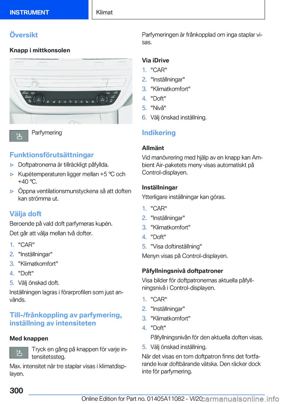 BMW 7 SERIES 2021  InstruktionsbÖcker (in Swedish) �