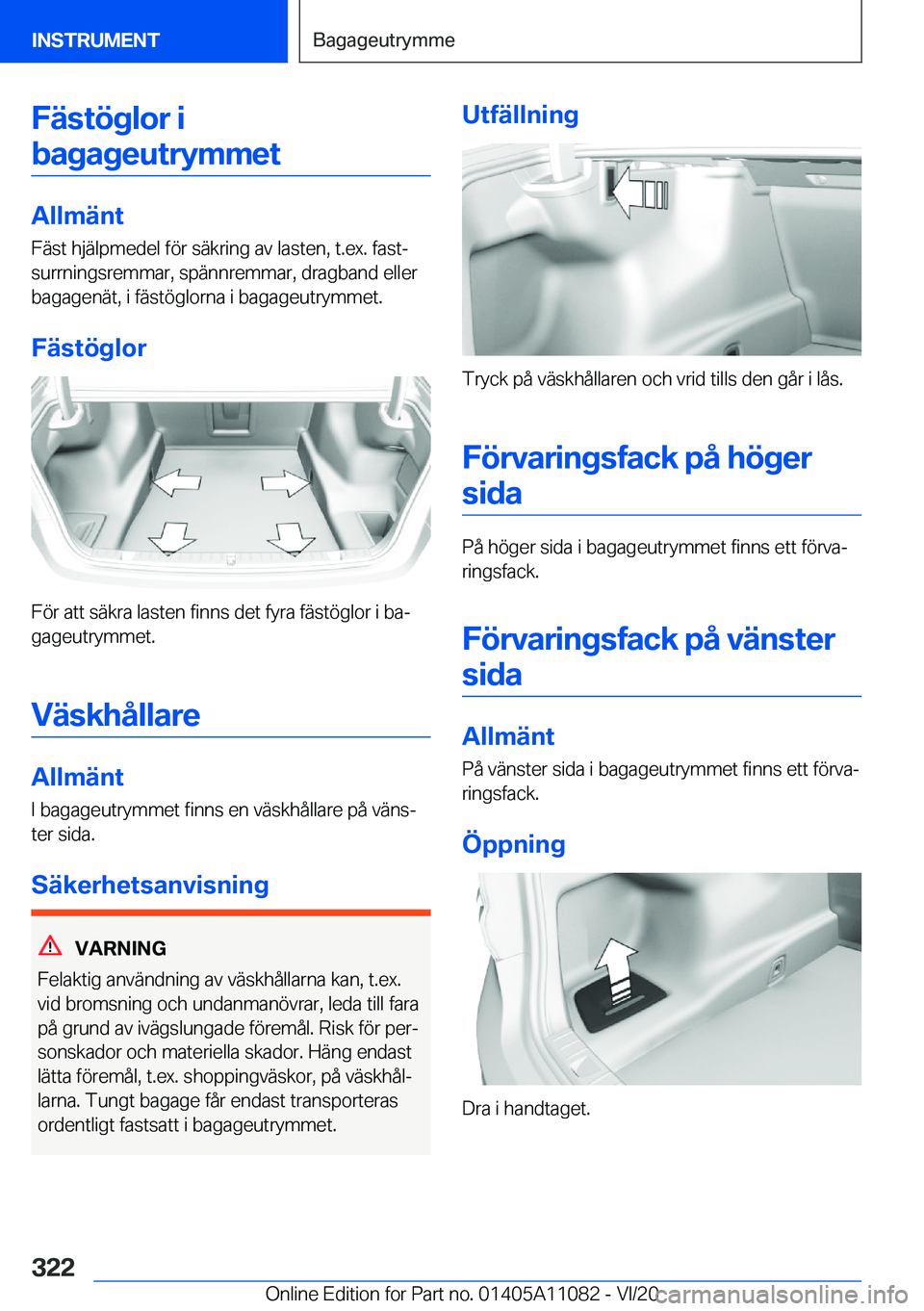 BMW 7 SERIES 2021  InstruktionsbÖcker (in Swedish) �F�ä�s�t�
