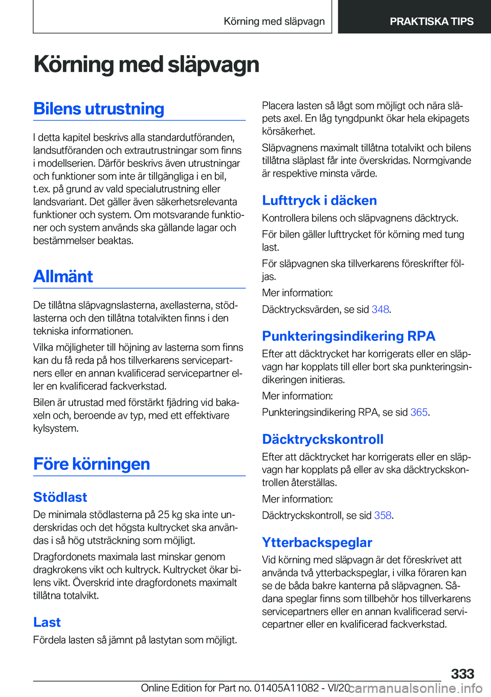 BMW 7 SERIES 2021  InstruktionsbÖcker (in Swedish) �K�
