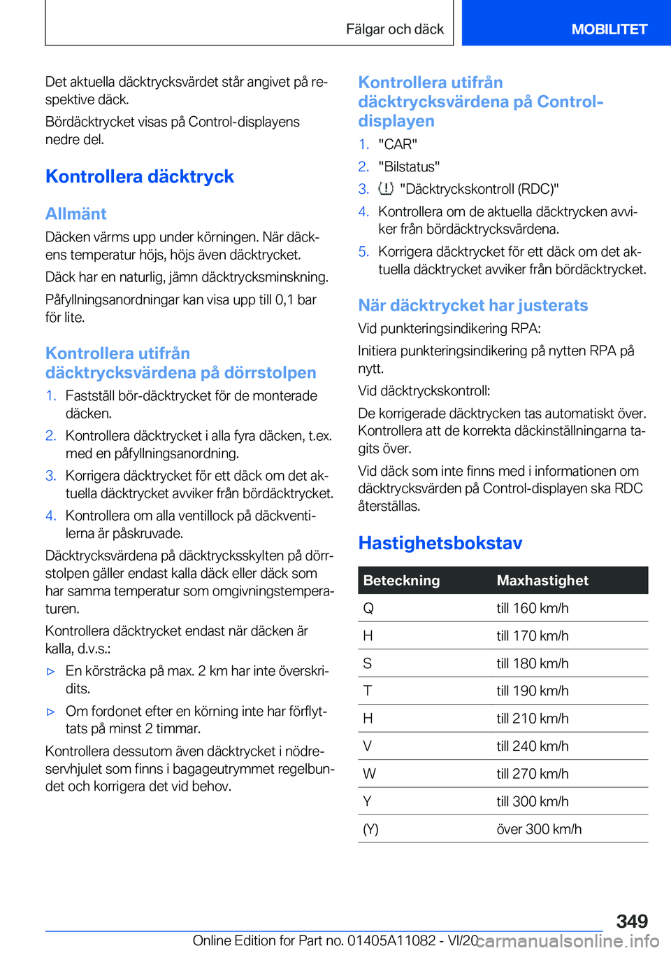BMW 7 SERIES 2021  InstruktionsbÖcker (in Swedish) �D�e�t��a�k�t�u�e�l�l�a��d�ä�c�k�t�r�y�c�k�s�v�ä�r�d�e�t��s�t�å�r��a�n�g�i�v�e�t��p�å��r�ej�s�p�e�k�t�i�v�e��d�ä�c�k�.
�B�