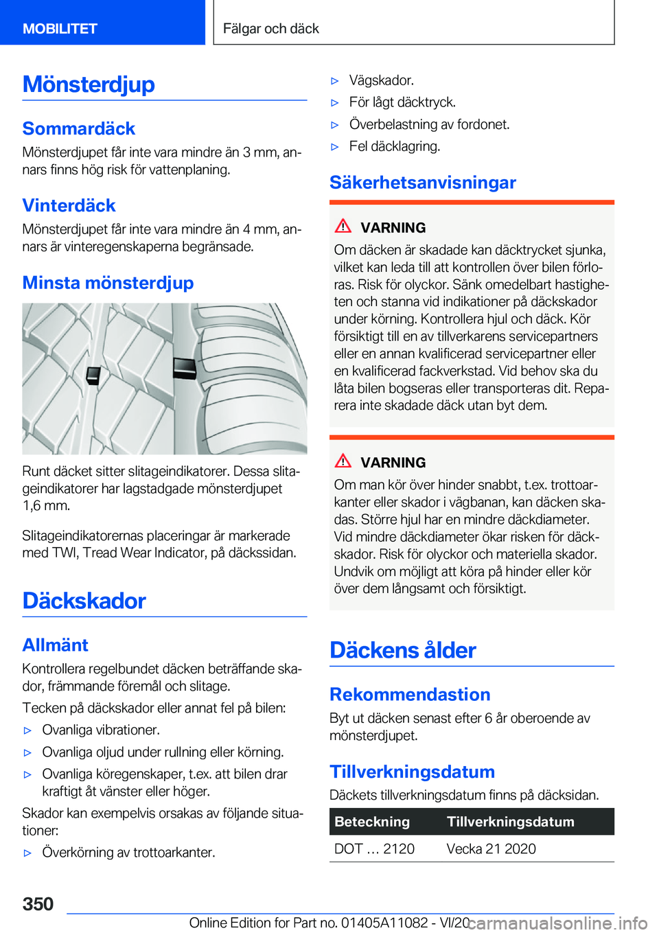 BMW 7 SERIES 2021  InstruktionsbÖcker (in Swedish) �M�