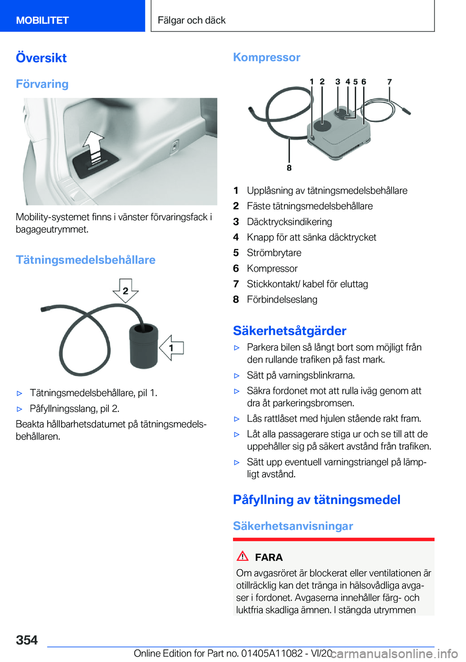 BMW 7 SERIES 2021  InstruktionsbÖcker (in Swedish) �