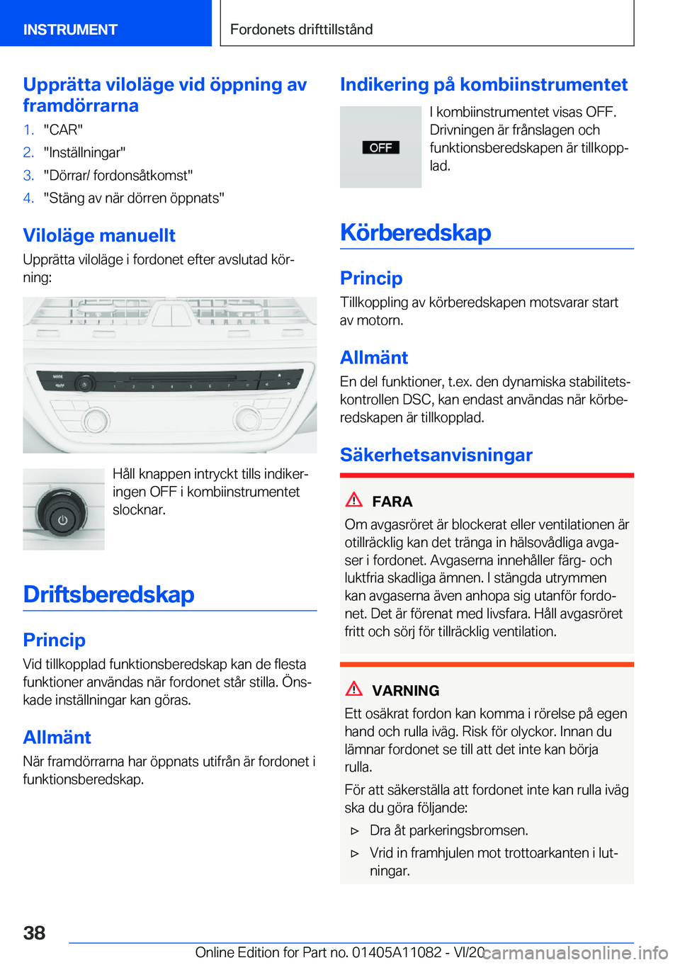 BMW 7 SERIES 2021  InstruktionsbÖcker (in Swedish) �U�p�p�r�ä�t�t�a��v�i�l�o�l�ä�g�e��v�i�d��