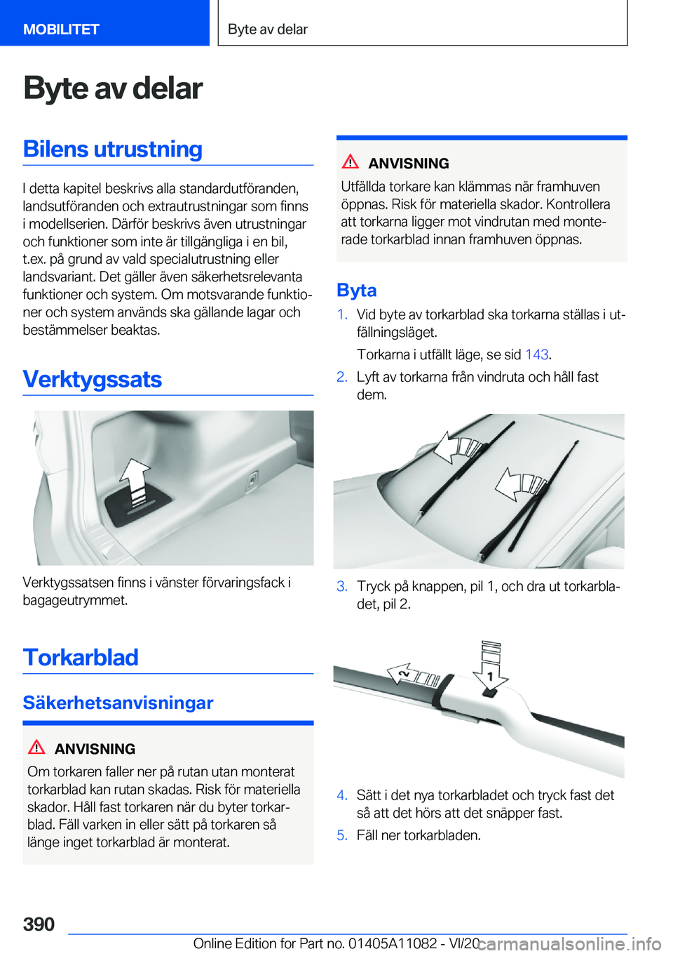 BMW 7 SERIES 2021  InstruktionsbÖcker (in Swedish) �B�y�t�e��a�v��d�e�l�a�r�B�i�l�e�n�s��u�t�r�u�s�t�n�i�n�g
�I��d�e�t�t�a��k�a�p�i�t�e�l��b�e�s�k�r�i�v�s��a�l�l�a��s�t�a�n�d�a�r�d�u�t�f�