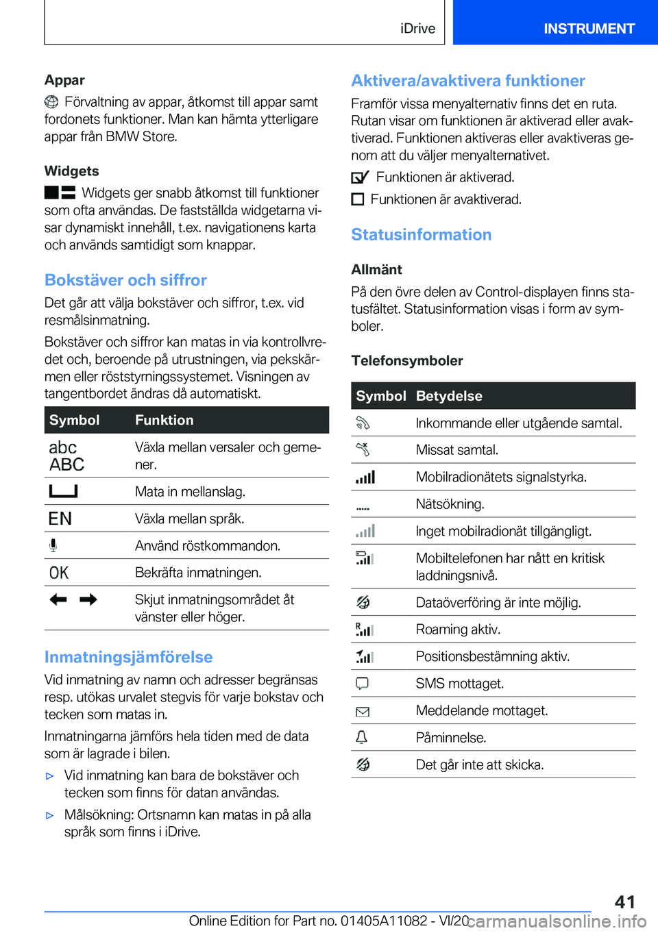 BMW 7 SERIES 2021  InstruktionsbÖcker (in Swedish) �A�p�p�a�r
���F�
