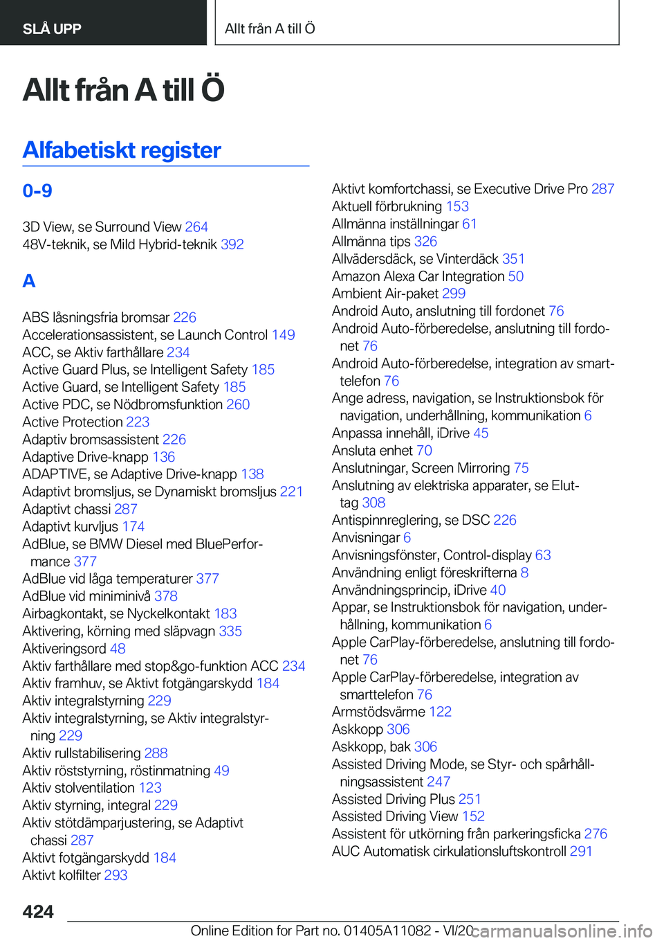 BMW 7 SERIES 2021  InstruktionsbÖcker (in Swedish) �A�l�l�t��f�r�å�n��A��t�i�l�l��