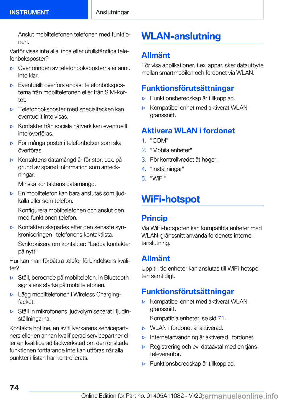 BMW 7 SERIES 2021  InstruktionsbÖcker (in Swedish) �A�n�s�l�u�t��m�o�b�i�l�t�e�l�e�f�o�n�e�n��t�e�l�e�f�o�n�e�n��m�e�d��f�u�n�k�t�i�oj
�n�e�n�.
�V�a�r�f�