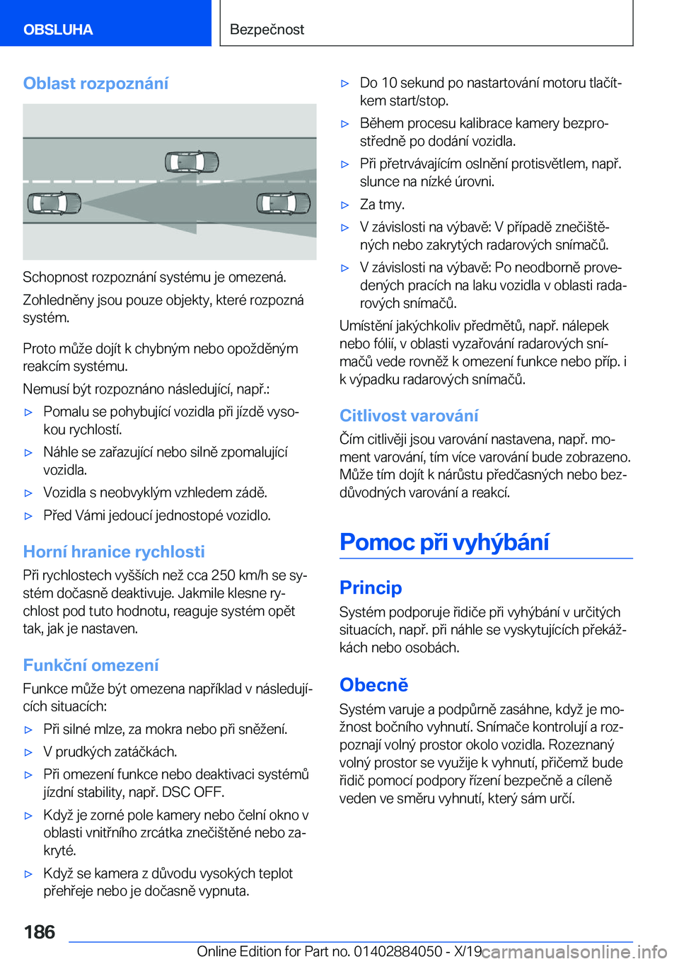 BMW 7 SERIES 2020  Návod na použití (in Czech) �O�b�l�a�s�t��r�o�z�p�o�z�n�