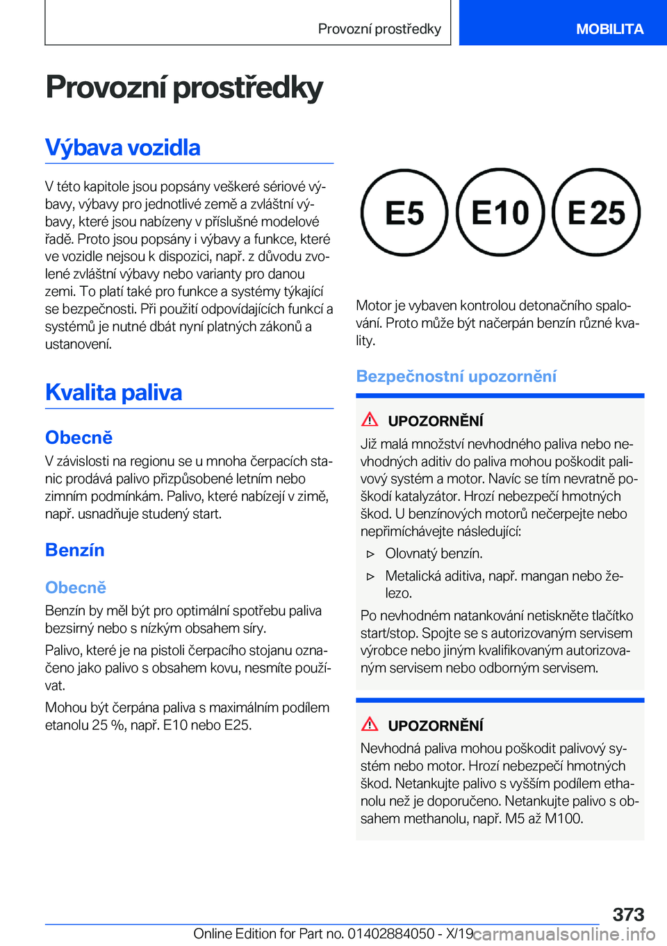 BMW 7 SERIES 2020  Návod na použití (in Czech) �P�r�o�v�o�z�n�