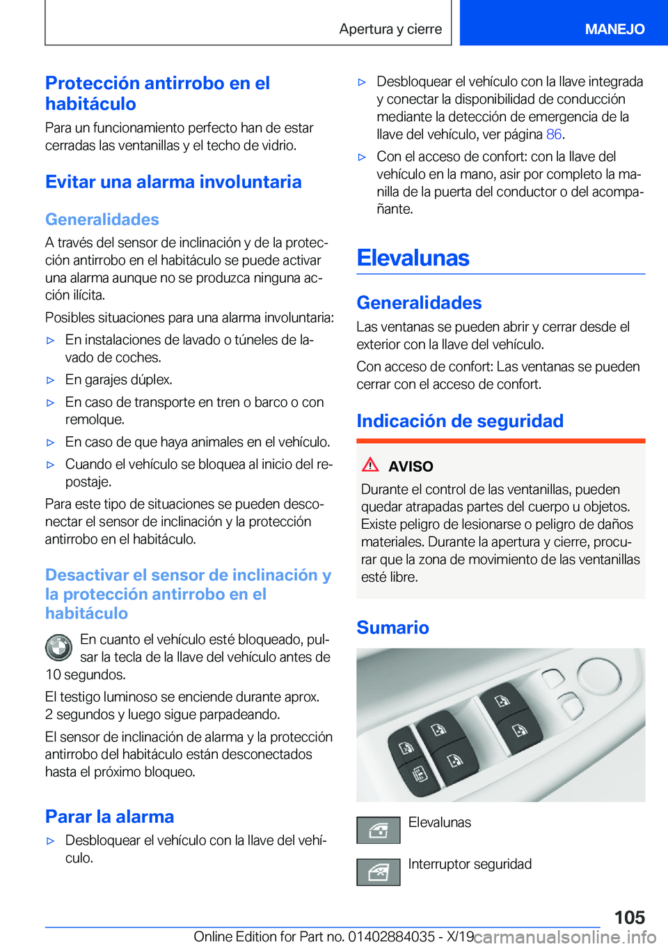 BMW 7 SERIES 2020  Manuales de Empleo (in Spanish) �P�r�o�t�e�c�c�i�