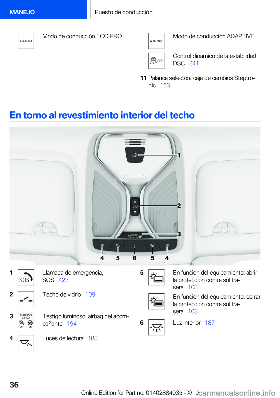 BMW 7 SERIES 2020  Manuales de Empleo (in Spanish) �M�o�d�o��d�e��c�o�n�d�u�c�c�i�