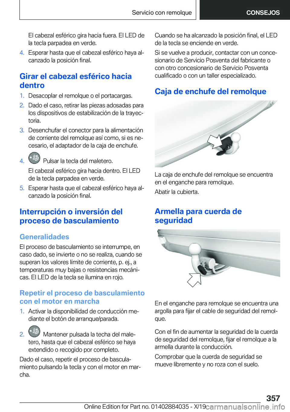 BMW 7 SERIES 2020  Manuales de Empleo (in Spanish) �E�l��c�a�b�e�z�a�l��e�s�f�