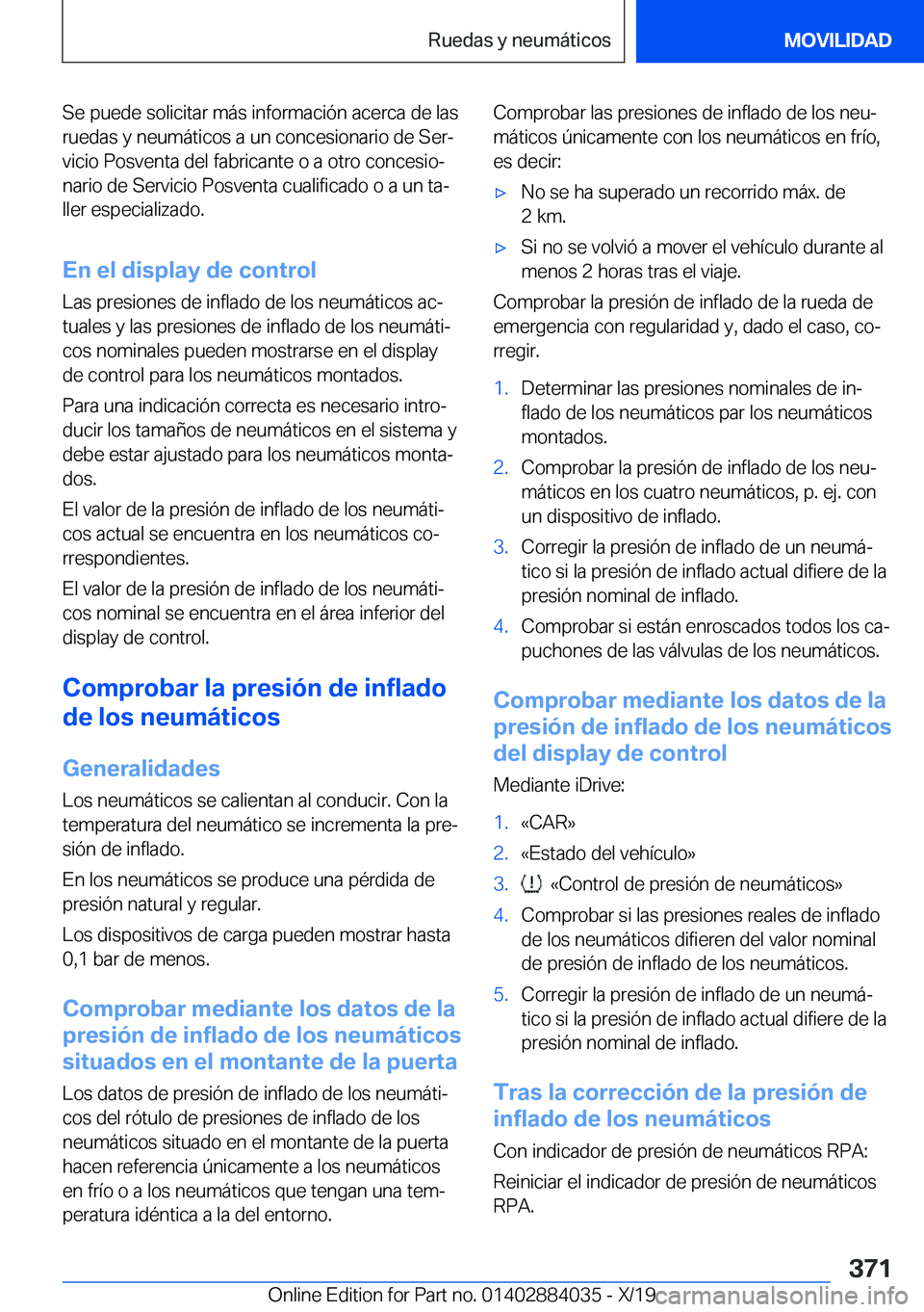 BMW 7 SERIES 2020  Manuales de Empleo (in Spanish) �S�e��p�u�e�d�e��s�o�l�i�c�i�t�a�r��m�