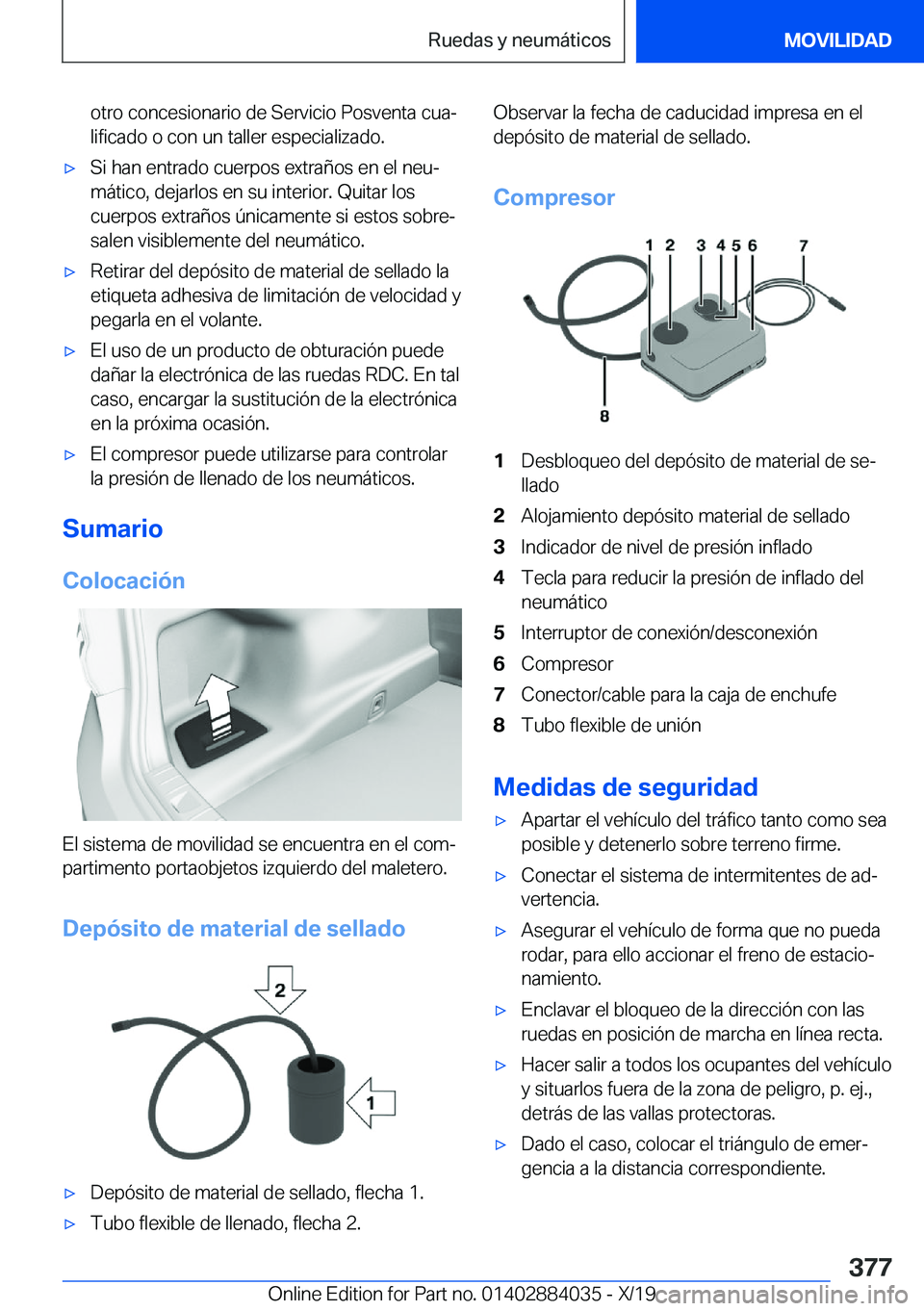 BMW 7 SERIES 2020  Manuales de Empleo (in Spanish) �o�t�r�o��c�o�n�c�e�s�i�o�n�a�r�i�o��d�e��S�e�r�v�i�c�i�o��P�o�s�v�e�n�t�a��c�u�aª
�l�i�f�i�c�a�d�o��o��c�o�n��u�n��t�a�l�l�e�r��e�s�p�e�c�i�a�l�i�z�a�d�o�.x�S�i��h�a�n��e�n�t�r�a�d�o�