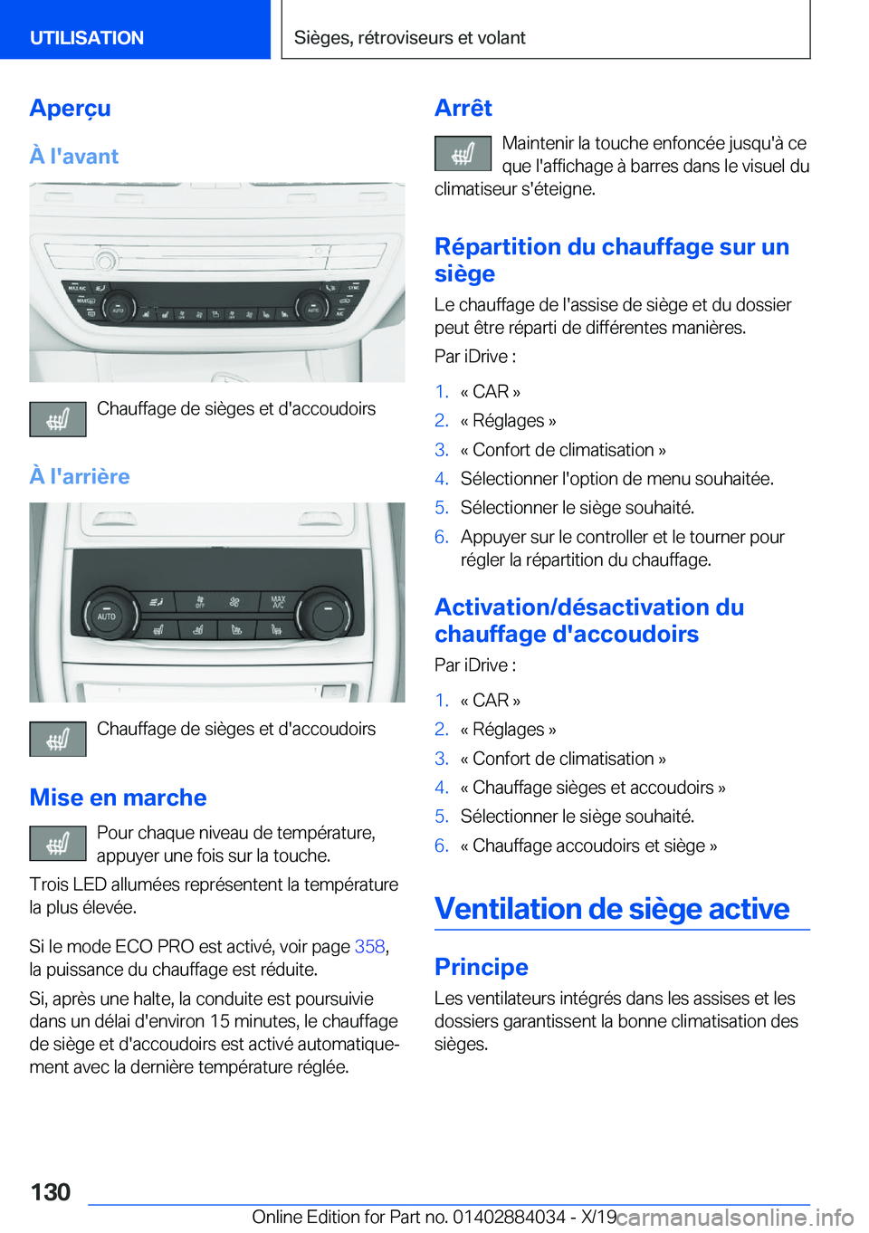 BMW 7 SERIES 2020  Notices Demploi (in French) �A�p�e�r�ç�u
�
