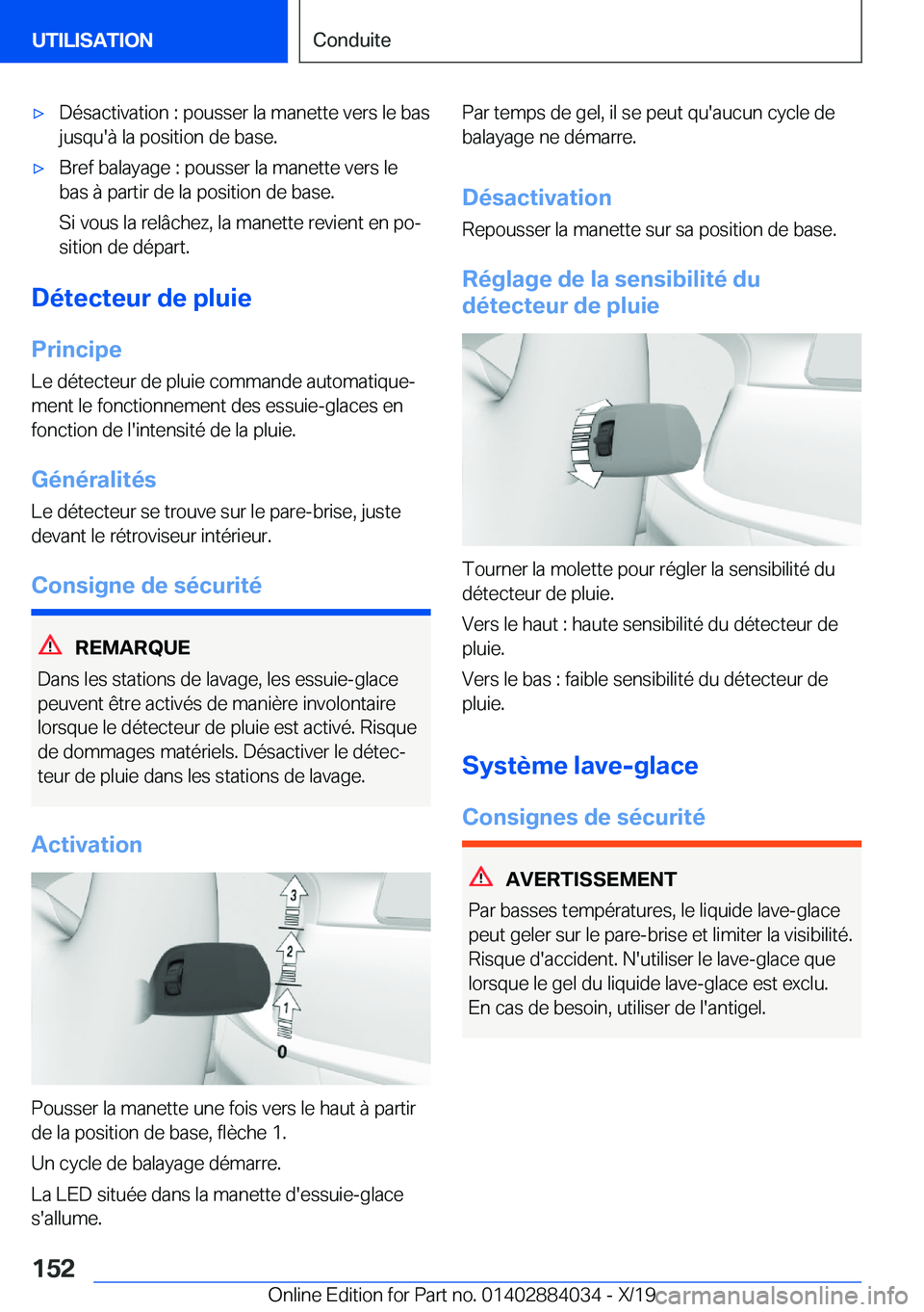 BMW 7 SERIES 2020  Notices Demploi (in French) 'x�D�é�s�a�c�t�i�v�a�t�i�o�n��:��p�o�u�s�s�e�r��l�a��m�a�n�e�t�t�e��v�e�r�s��l�e��b�a�s�j�u�s�q�u�'�
