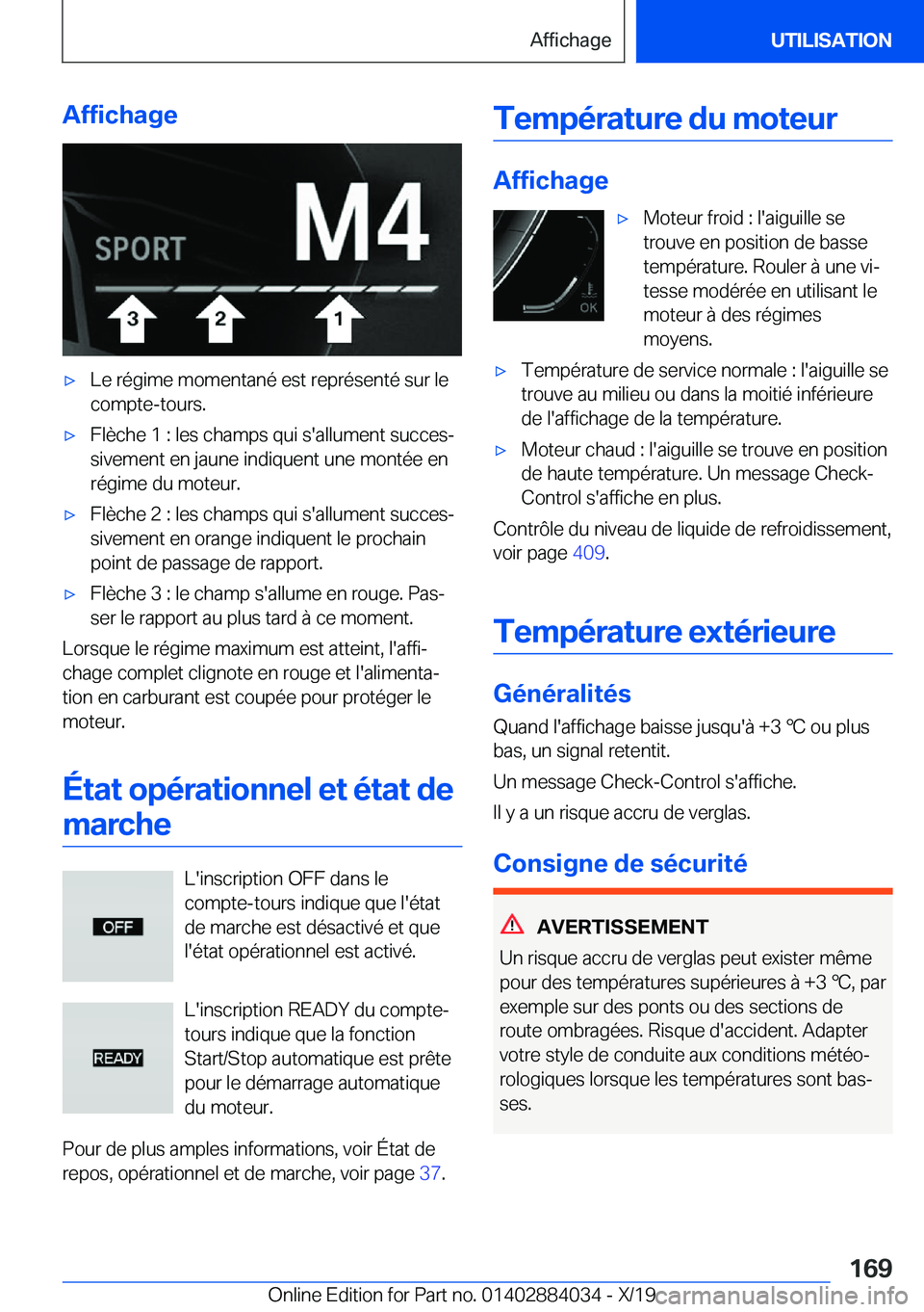 BMW 7 SERIES 2020  Notices Demploi (in French) �A�f�f�i�c�h�a�g�e'x�L�e��r�é�g�i�m�e��m�o�m�e�n�t�a�n�é��e�s�t��r�e�p�r�é�s�e�n�t�é��s�u�r��l�e�c�o�m�p�t�e�-�t�o�u�r�s�.'x�F�l�è�c�h�e��1��:��l�e�s��c�h�a�m�p�s��q�u�i��s�&#