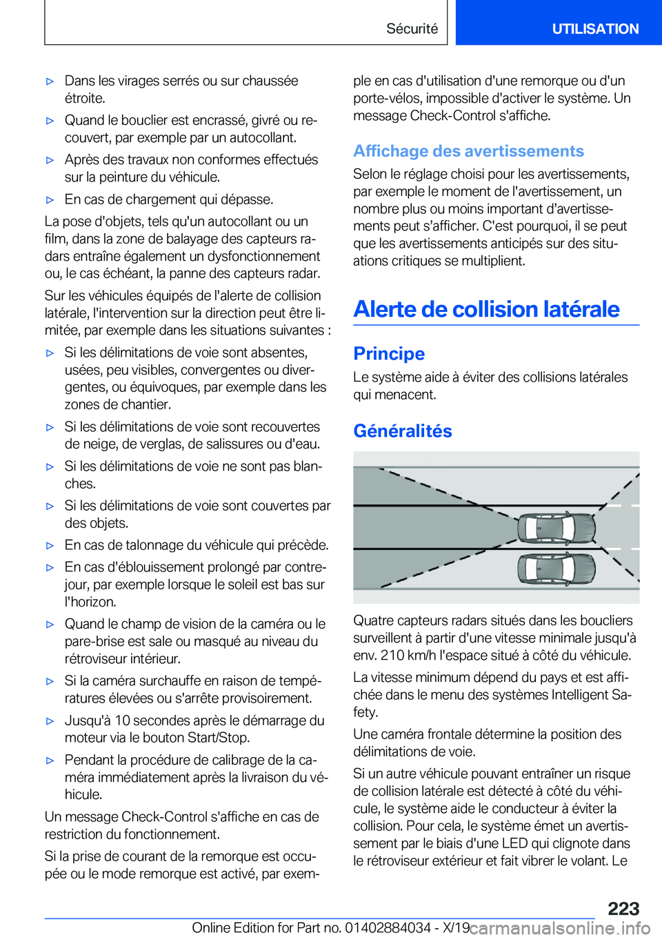 BMW 7 SERIES 2020  Notices Demploi (in French) 'x�D�a�n�s��l�e�s��v�i�r�a�g�e�s��s�e�r�r�é�s��o�u��s�u�r��c�h�a�u�s�s�é�e
�é�t�r�o�i�t�e�.'x�Q�u�a�n�d��l�e��b�o�u�c�l�i�e�r��e�s�t��e�n�c�r�a�s�s�é�,��g�i�v�r�é��o�u��r�ej