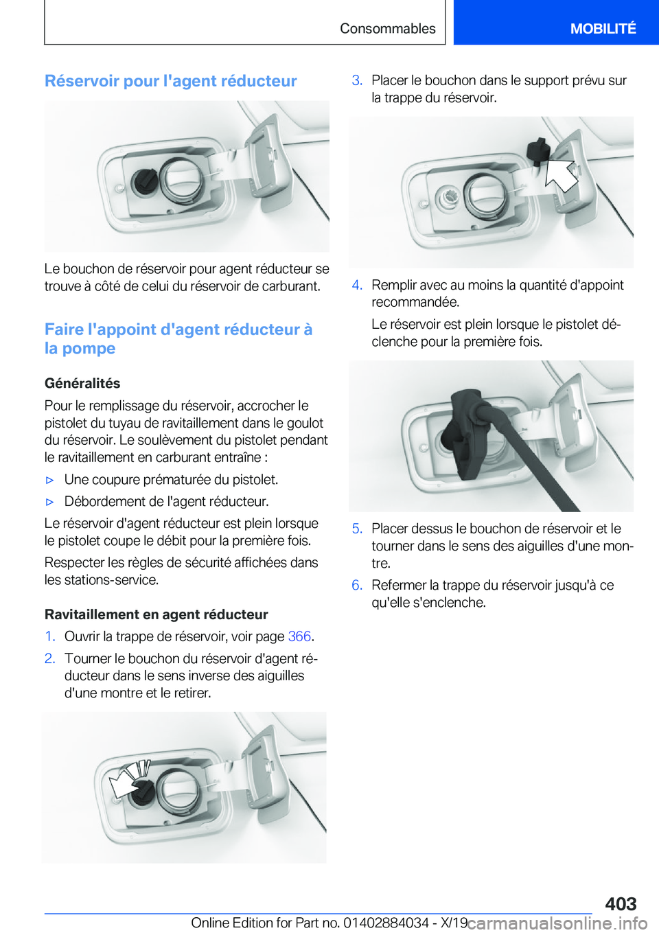 BMW 7 SERIES 2020  Notices Demploi (in French) �R�é�s�e�r�v�o�i�r��p�o�u�r��l�'�a�g�e�n�t��r�é�d�u�c�t�e�u�r
�L�e��b�o�u�c�h�o�n��d�e��r�é�s�e�r�v�o�i�r��p�o�u�r��a�g�e�n�t��r�é�d�u�c�t�e�u�r��s�e�t�r�o�u�v�e��