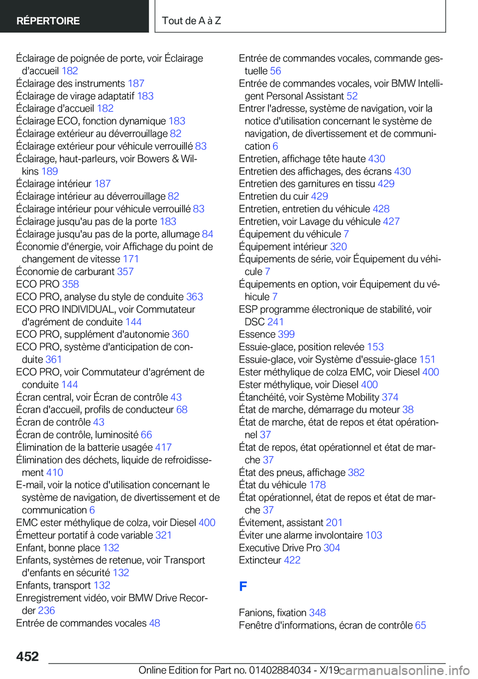 BMW 7 SERIES 2020  Notices Demploi (in French) �