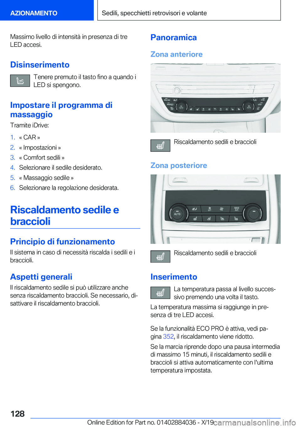 BMW 7 SERIES 2020  Libretti Di Uso E manutenzione (in Italian) �M�a�s�s�i�m�o��l�i�v�e�l�l�o��d�i��i�n�t�e�n�s�i�t�