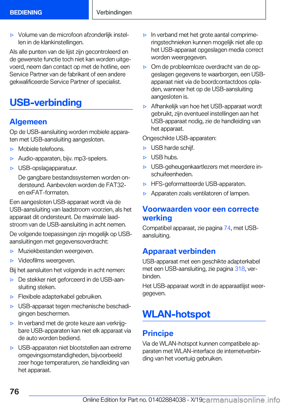 BMW 7 SERIES 2020  Instructieboekjes (in Dutch) 'x�V�o�l�u�m�e��v�a�n��d�e��m�i�c�r�o�f�o�o�n��a�f�z�o�n�d�e�r�l�i�j�k��i�n�s�t�e�lj
�l�e�n��i�n��d�e��k�l�a�n�k�i�n�s�t�e�l�l�i�n�g�e�n�.
�A�l�s��a�l�l�e��p�u�n�t�e�n��v�a�n��d�e��l
