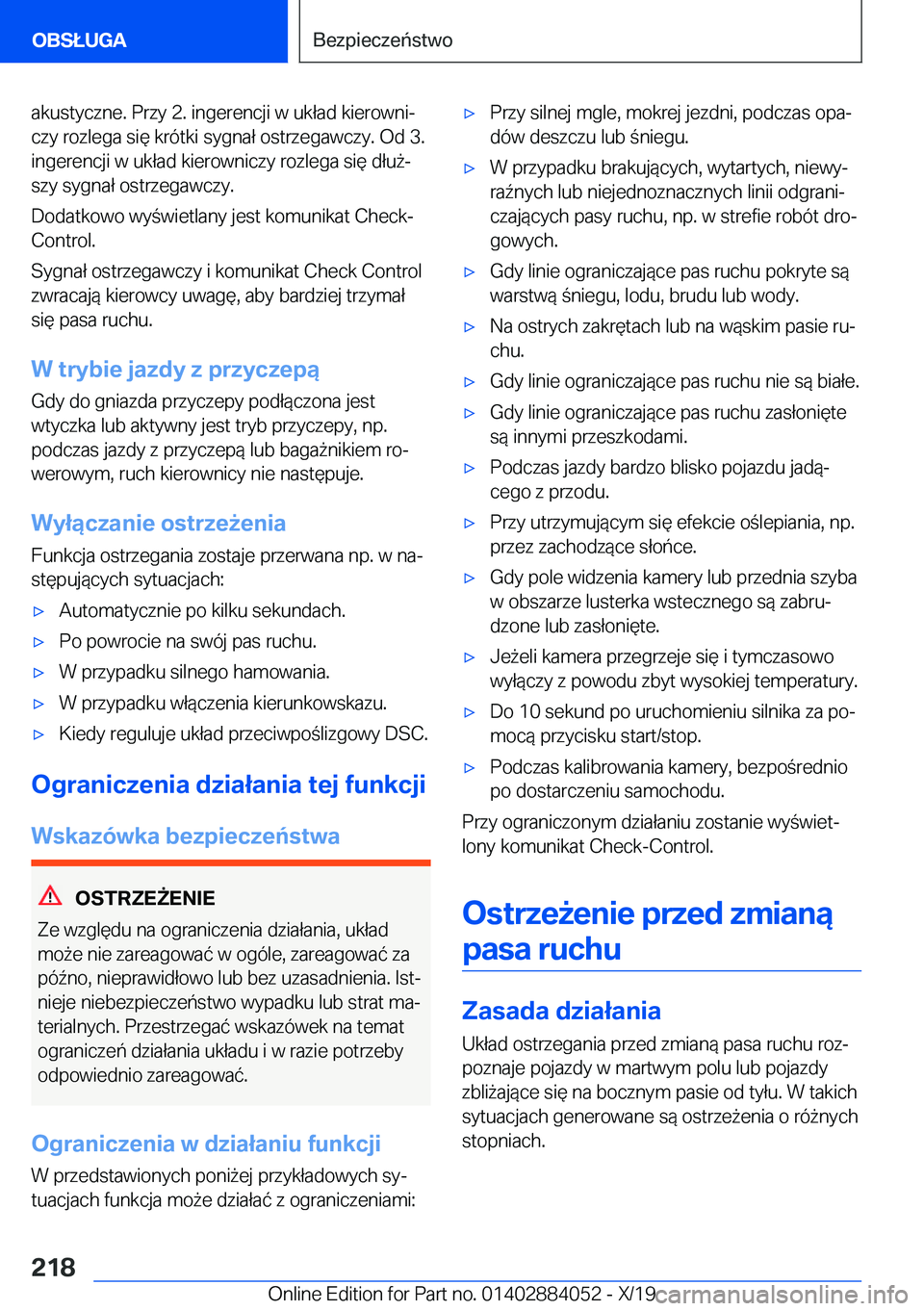 BMW 7 SERIES 2020  Instrukcja obsługi (in Polish) �a�k�u�s�t�y�c�z�n�e�.��P�r�z�y��2�.��i�n�g�e�r�e�n�c�j�i��w��u�k�ł�a�d��k�i�e�r�o�w�n�ij�c�z�y��r�o�z�l�e�g�a��s�i�