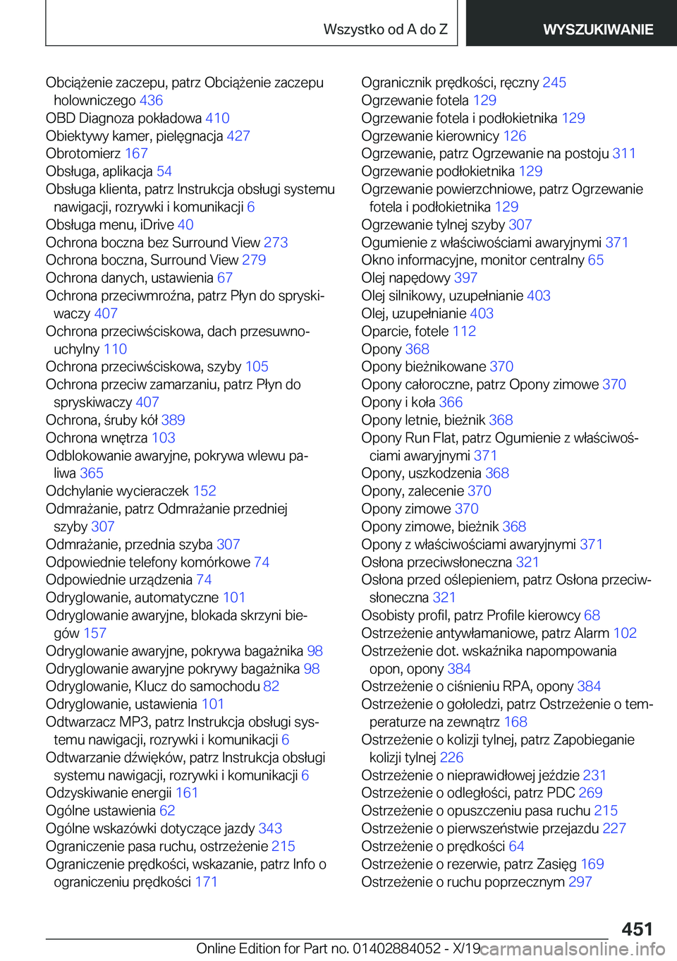 BMW 7 SERIES 2020  Instrukcja obsługi (in Polish) �O�b�c�i�