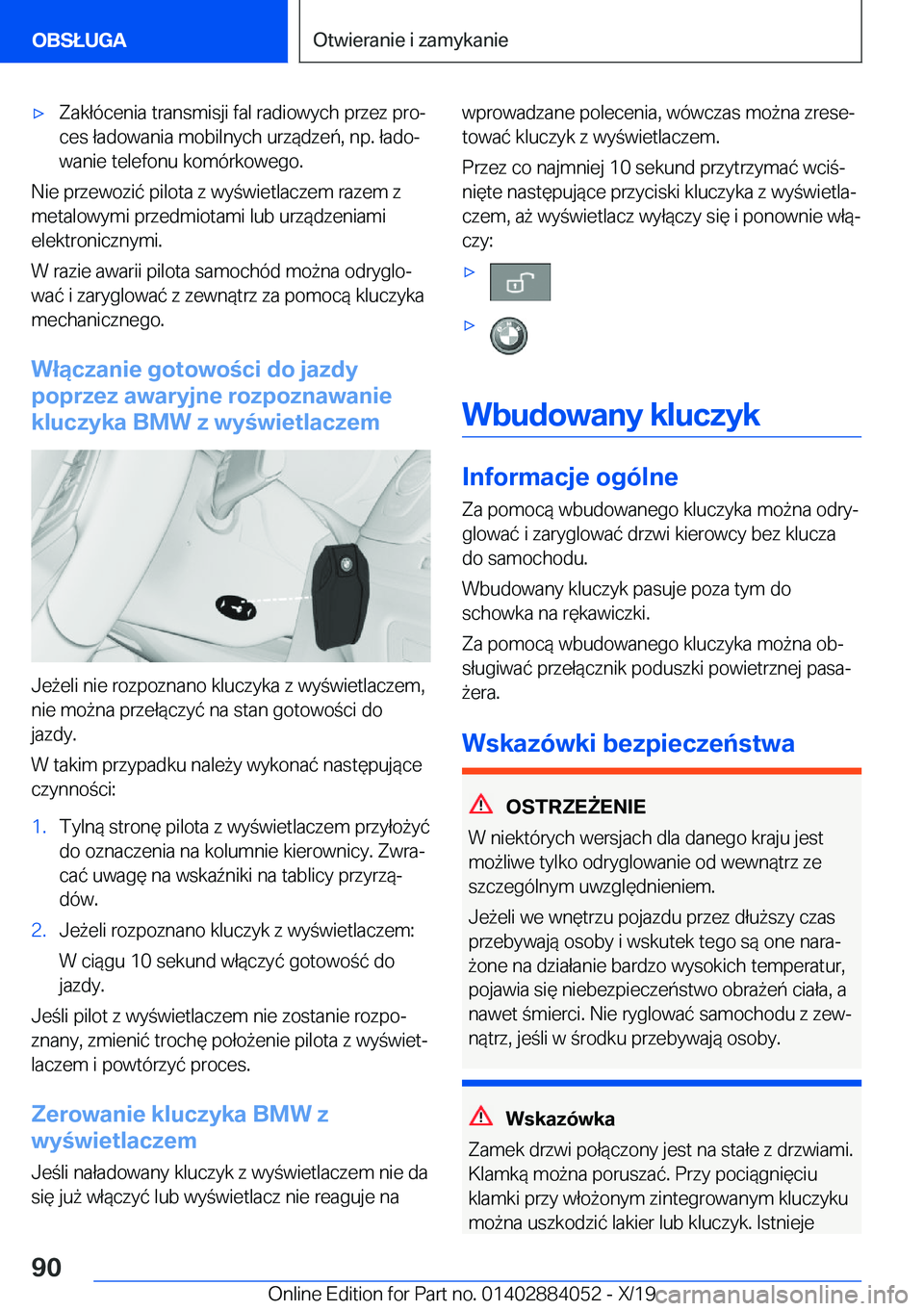 BMW 7 SERIES 2020  Instrukcja obsługi (in Polish) 'x�Z�a�k�ł�