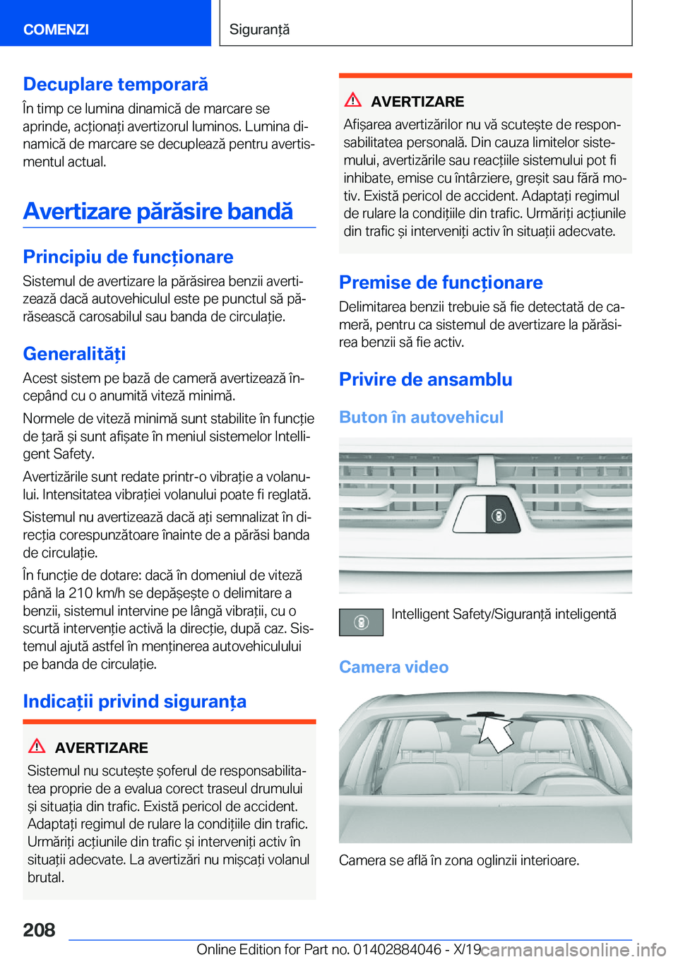 BMW 7 SERIES 2020  Ghiduri De Utilizare (in Romanian) �D�e�c�u�p�l�a�r�e��t�e�m�p�o�r�a�r�