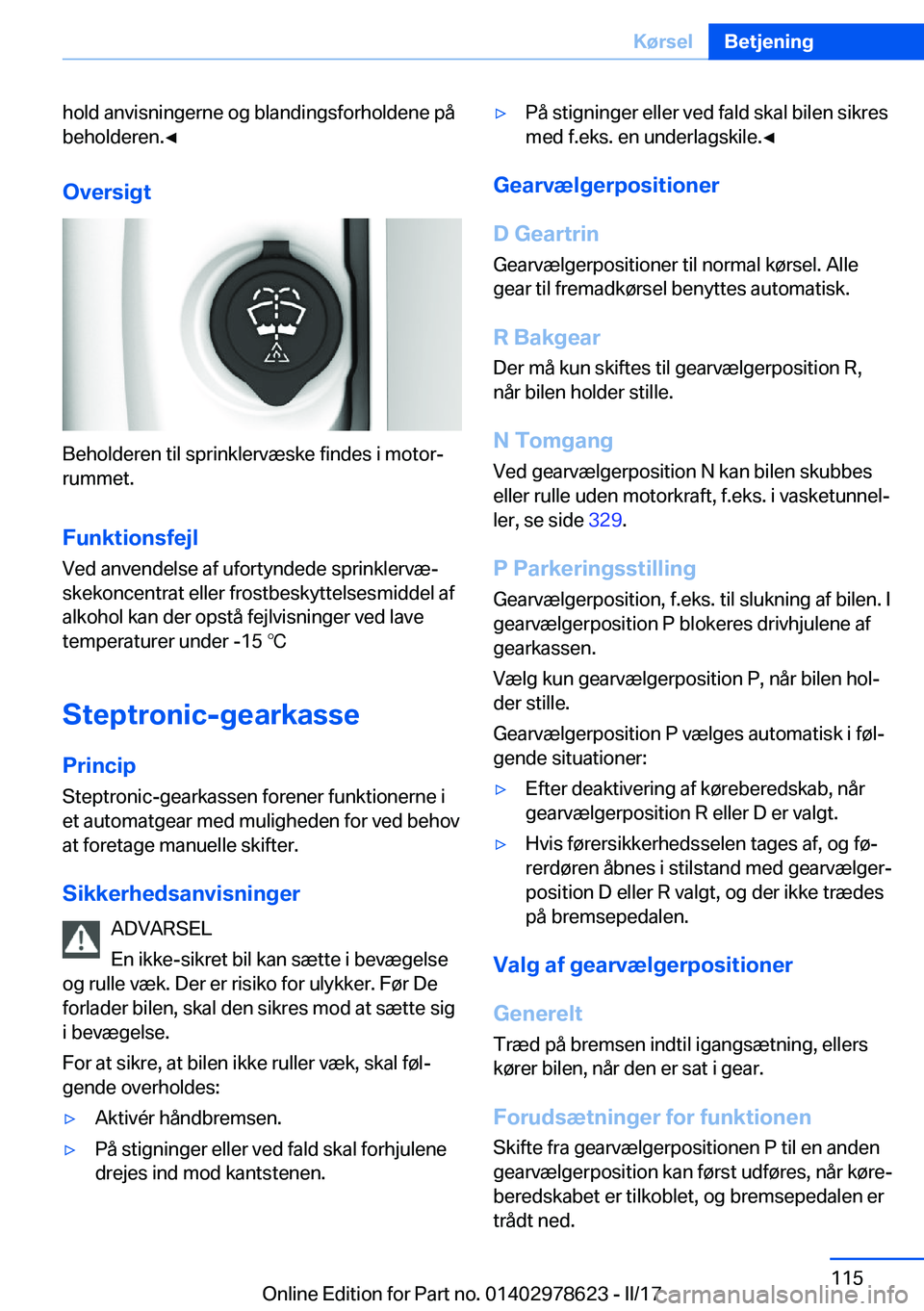 BMW 7 SERIES 2018  InstruktionsbØger (in Danish) �h�o�l�d� �a�n�v�i�s�n�i�n�g�e�r�n�e� �o�g� �b�l�a�n�d�i�n�g�s�f�o�r�h�o�l�d�e�n�e� �p�å
�b�e�h�o�l�d�e�r�e�n�.'