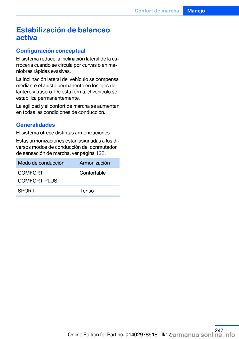 BMW 7 SERIES 2018  Manuales de Empleo (in Spanish) �E�s�t�a�b�i�l�i�z�a�c�i�